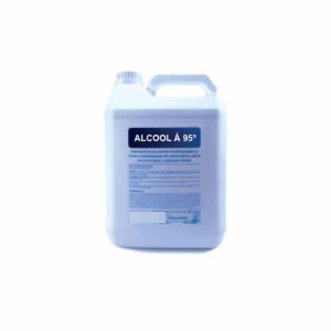 4 bidons d'alcool 95 degrés de 5 litres - 4 bidons de 5 litres (20 litres au total)