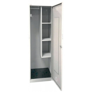 Armoire pour matériel de nettoyage - 1 porte - acier laminé - serrure standard 