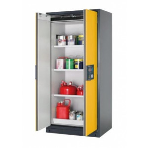 Armoire de sécurité 90 min pour produits inflammables L 90 cm - Dimensions : L 893 x P 615 x H 1953 mm