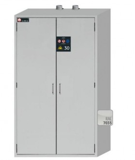 Armoire de sécurité pour bouteilles de gaz inflammable L 140 cm -  Dimensions extérieures : 1198 x 616 x 2050 mm