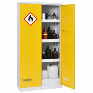 Armoire de sécurité pour produits inflammables avec rétention de 122 L - Volume de stockage conseillé : 300 L