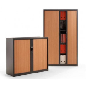 Armoire métallique à rideaux monobloc - Plusieurs largeurs : 120/102/80/60 cm