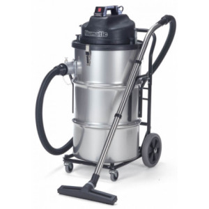 Aspirateur industriel à 2 moteurs acier inox - Puissance : 2400W - Capacité : 80L - Volume d’air max 80L/sec