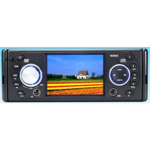 Auto-radio DIVX DVD MP3 CD FM USB SD MMC NEUF 240W écran 3’5 - Réf: DVD350