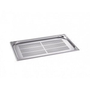 Bac gastro inox GN 1/1  - Inox perforé - Profondeur : 20 à 65 mm - Capacité : 5,1 ou 8,5 L