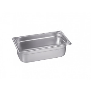 Bac gastro inox GN 1/3 - Inox AISI 304 - Profondeur : 20 à 200 mm - Capacité : 1,4 à 7,5 L