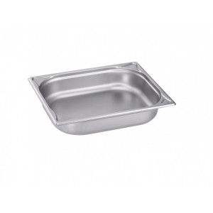 Bac gastro inox GN 1/2 - Inox AISI 304 - Profondeur : 20 à 200 mm - Capacité : 2,3 à 11,7 L