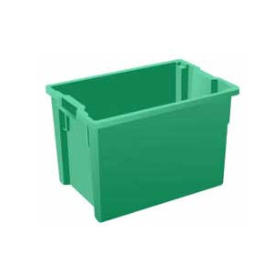 Bac gerbable qualité alimentaire 65 Litres - Blan/Bleu/Vert 600x400