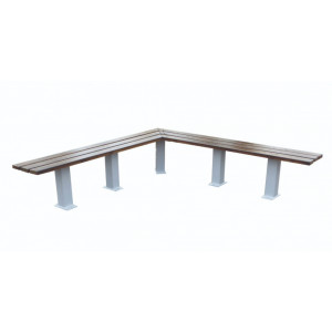 Banc angle sans accoudoirs 1100 mm - Solidité, praticité, ergonomie