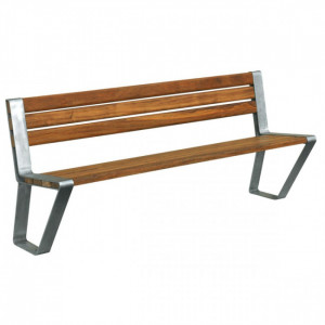 Banc d'extérieur en bois L 1800 mm - Longueur : 1800 mm - Bois exotique - A sceller