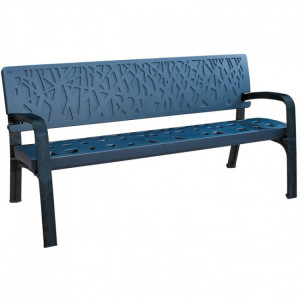 Banc extérieur en plastique - Longueur : 196,6 cm