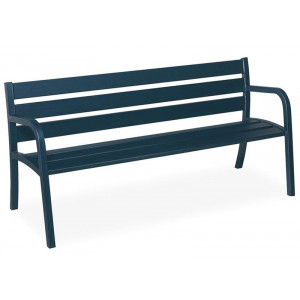 Banc de jardin acier - Longueur : 1795 mm - Métal - A sceller