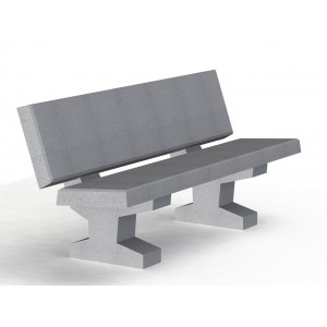 Banc de ville longueur 175 cm - Longueur : 1750 mm - Hauteur d’assise : 450 mm - A poser 