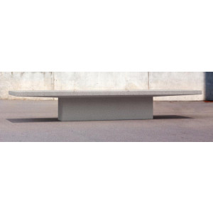 Banc en béton  - Longueur : 3000 mm - Assise : 460 mm - A poser ou à ancrer avec tiges métalliques