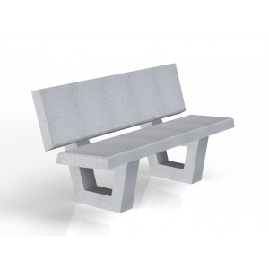 Banc en béton pour extérieur - Longueur : 1750 mm - Assise : 450 mm - A poser