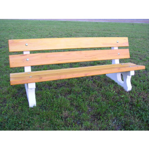 Banc en bois pour jardin - Dimensions (Lxlxh) : 1900 x 600 x 60 mm