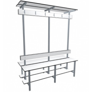 Banc VESTIAIRES - Banc en stratifié HPL compact résistant à l'humidité