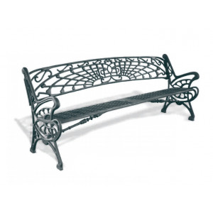 Banc en fonte Fundicion de jardin - Dimensions : L 2060 x H 850 x P 730 mm