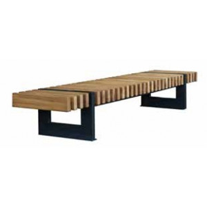 Banc en structure tubulaire rectangulaire - Longueur : 2520 mm