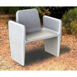 Fauteuil public beton 1 ou 3 sièges - Longueur : 760 ou 2110 mm – Assise : 450 mm –A ancrer avec tiges métalliques 