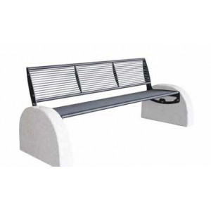 Banc public à base elliptique - Longueur : 1786 mm