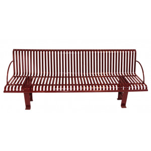 Banc public acier plat - Longueur : 600, 1200 ou 2000 mm - Fer plat - A sceller