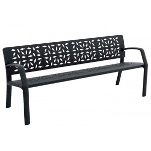 Banc public en fonte - Longueur : 1700 mm - Fonte ductile - A sceller