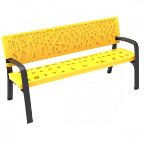 Banc urbain en polyéthylène