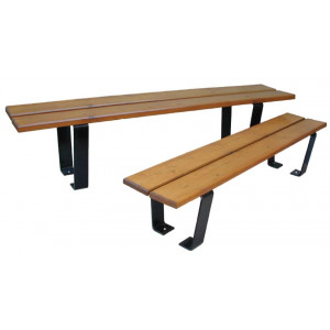 Banquette publique bois - Longueur  : 150 - 180 cm