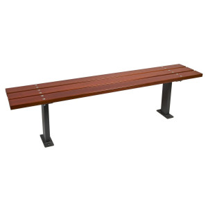 Banquette urbaine - Longueur : 1800 mm - Bois de Guinée - A sceller