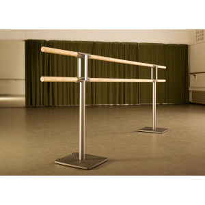 Barre de danse classique mobile - Barre mobile – 2 barres en bois