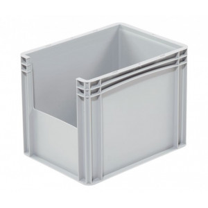 Bac plastique avec ouverture 400x300x320 mm - Volume : 30 L