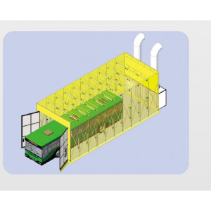 Cabine de peinture retractable PL - Économie d'énergie-100% personnalisable