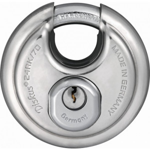 Cadenas circulaire haute sécurité inox diamètre anse 10 mm - Niveau de sécurité: 8 - Diamètre anse : 10 mm - En Acier inoxydable