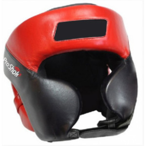 Casque de boxe - En rouge et noir