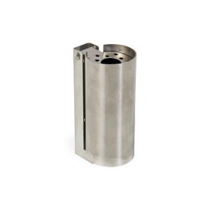 Cendrier basculant mural - Inox - Capacité : 0.39 L