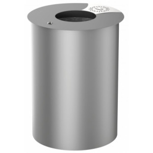 Cendrier corbeille 60L - Capacité : 60L - Dimensions : Ø 520 x 713 mm