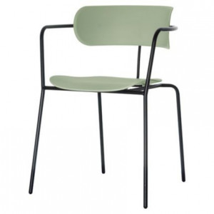 Lot de 4 chaises pour cafétéria -  Hauteur d'assise :  45 cm - Assise : Polypropylène injecté