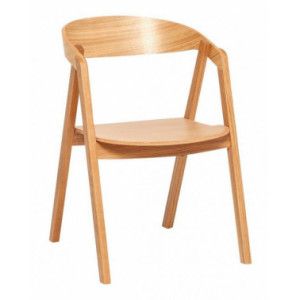 Chaise de restaurant bois hetre  - Matière : bois hêtre finition naturel - Hauteur d'assise : 47 cm