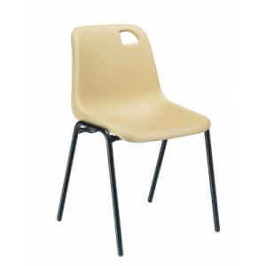 Chaise empilable à coque plastique - Hauteur d'assise : 456 mm