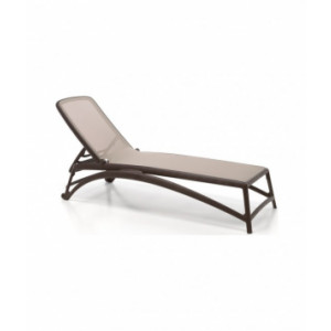 Chaise longue inclinable ATLANTICO - Usage : extérieur - structure polypropylène - Dimensions (L x lx h) : 204 x 70 x 35 cm