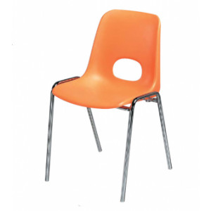 Chaise plastique empilable - Hauteur d'assise : 460 mm