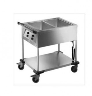 Chariot bain marie SAW 2 - Dimensions L x l x H (mm) : 936 x 714 x 933 mm