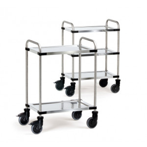 Chariot inox de cuisine - Charges : 120 - 150 kg