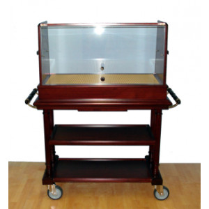 Chariot patisserie - Dimensions extérieures (L x l x h) : 113 x 49 x 134 cm