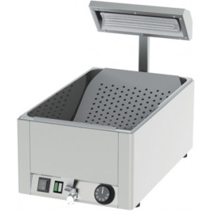 Chauffe frites GN 1/1 - Dimensions ( L x P x H )  :330 x  540 x 500 mm- Puissance : 1 200 W -Tension : 230 V