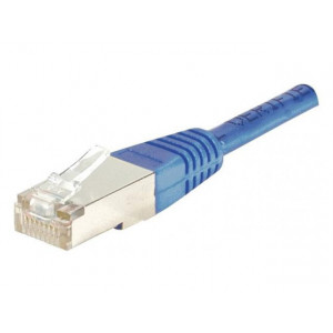 Cordon RJ45 Bleu 0,15 m - Cordon RJ45 patch FTP CAT 5e Bleu