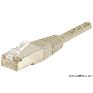 Cordon RJ45 patch FTP 1m - Cordon RJ45 patch FTP CAT5e alu