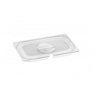 Couvercle bac gastro transparent polycarbonate GN 2/4 - Polycarbonate - Format : GN 2/4 - 2 modèles disponibles
