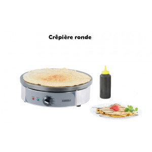 Crêpière électrique Ø35 - Puissance :  2200 W / 2 x 2200 W - Dim ( L x P x H ) :  390 x 400 x 190 mm- Tension :  230 V